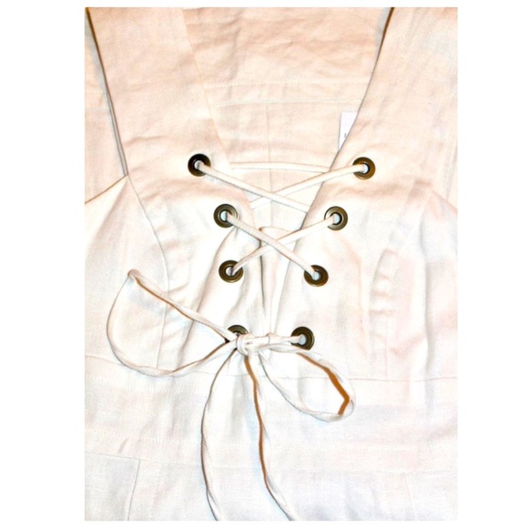 White Linen Dress NWT - Picture 2 of 4